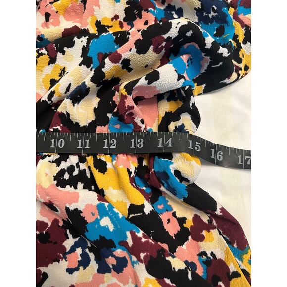 NWT Donna Morgan Off The Shoulder Printed Short Sleeve Midi Dress 14/Med - Picture 13 of 16